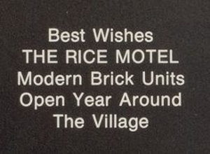 Rice Motel (South Bay Motel Apartments) - 1973 Yearbook Ad